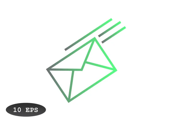 Ikona Pošta se písmeno — Stockový vektor