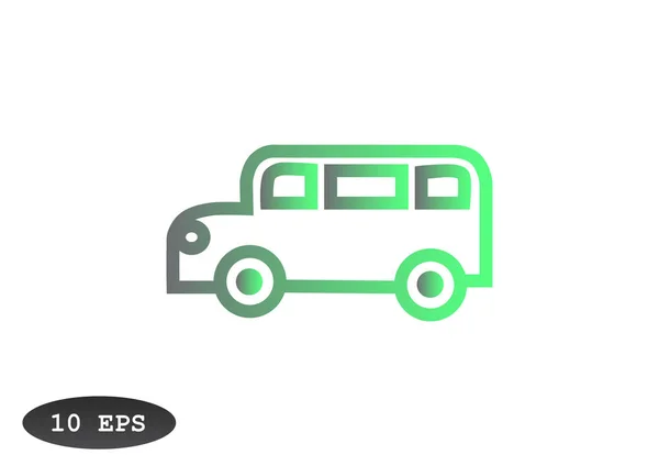 Bus web pictogram — Stockvector