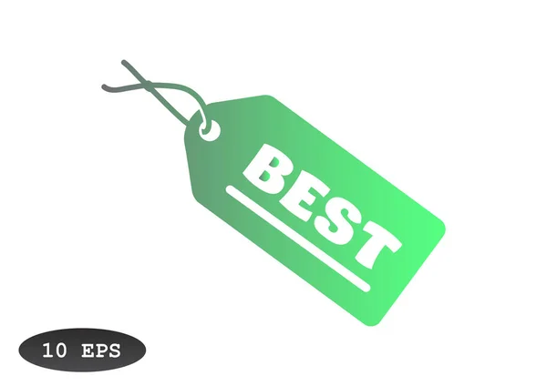 Best inscription on label — Stock Vector