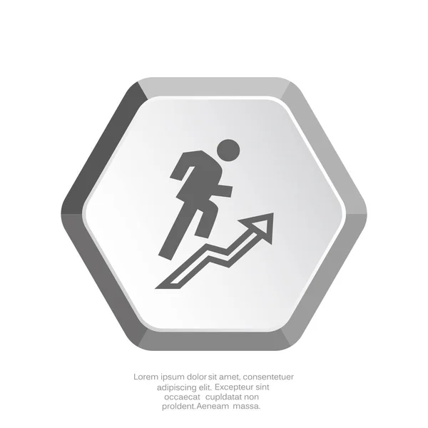 Eenvoudige grafiek-pictogram — Stockvector