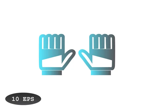 Keeper handschoenen pictogram — Stockvector
