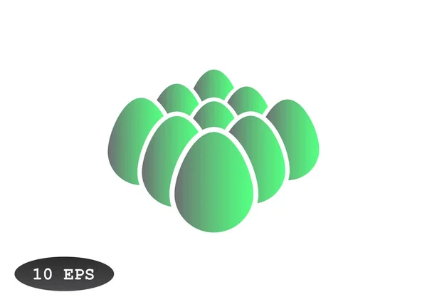 Eier-Web-Symbol — Stockvektor