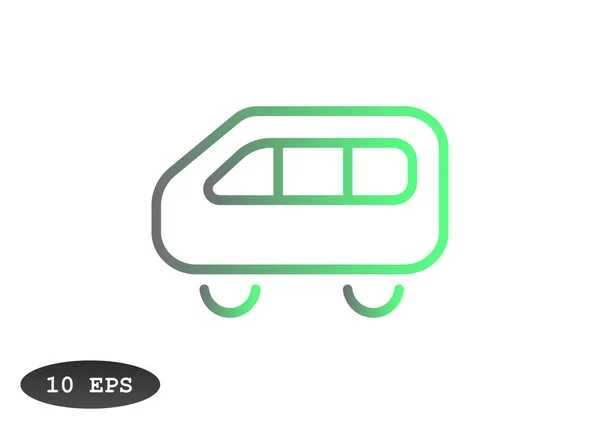 Bus web pictogram — Stockvector