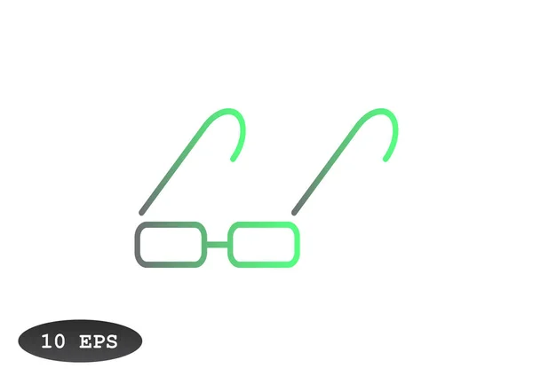 Glasögon enkel ikon — Stock vektor
