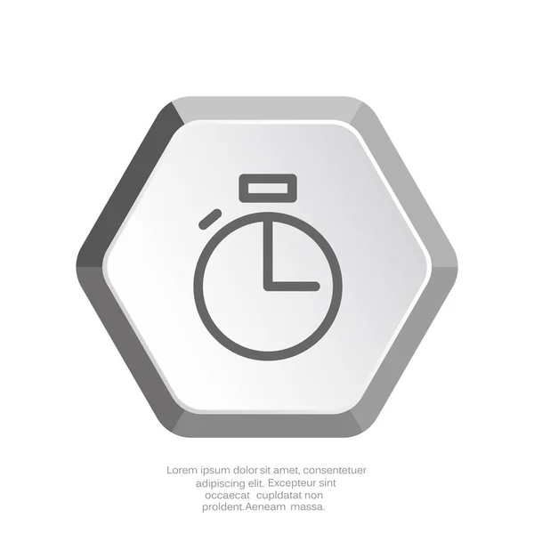 Stopwatch flat icon — Stock Vector