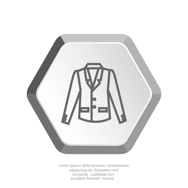 Jacket web icon — Stock Vector