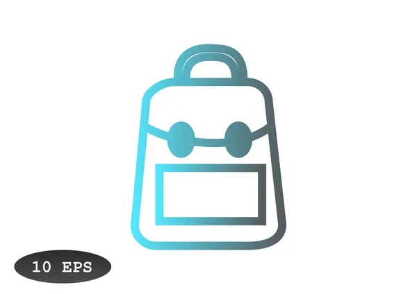 Schoolbag web icon — Stock Vector