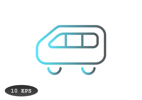 Bus web pictogram — Stockvector