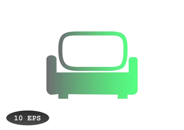 Sofa web pictogram — Stockvector