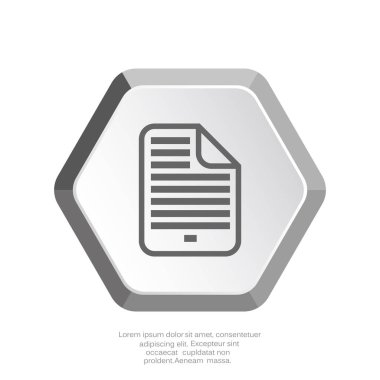 Belge dosya basit web simgesi