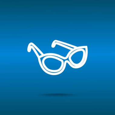 gözlük basit simgesi