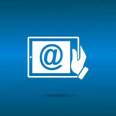 E-posta işareti ile dijital tablet