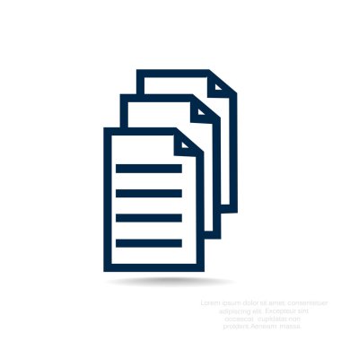 Dosyaları veya belgeleri web simgesi