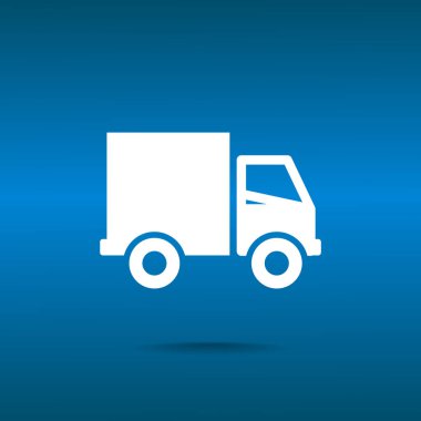 Sevkiyat teslimat kamyonu web simgesi