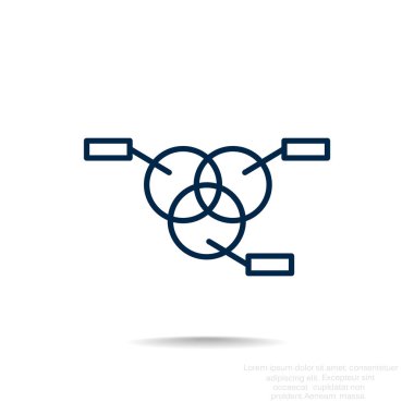 Yuvarlak Infographic web simgesi