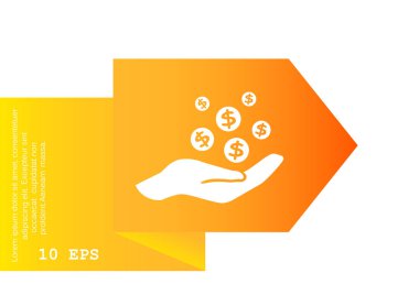 İnsan eline düşen paraları