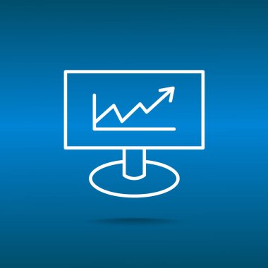 iş büyüyen grafik sunum simgesini