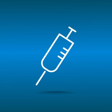 Basit şırınga web simgesi