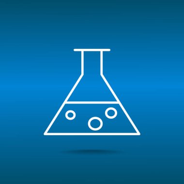 Kimyasal şişesi basit web simgesi