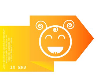 Mutlu kız web simgesi