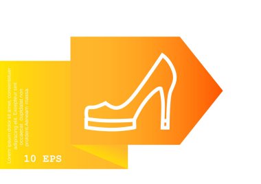 Topuk ayakkabı satırı simgesi