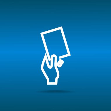 Futbol kartı elinde