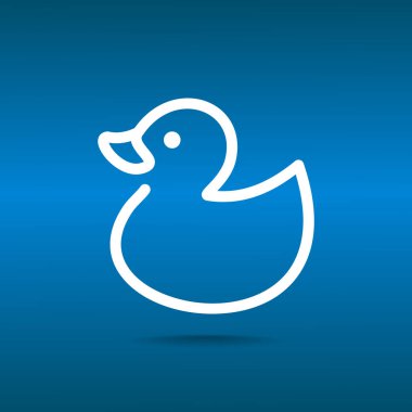 Basit oyuncak ördek simgesi