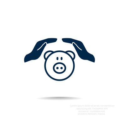 El simgesi ile Piggy banka