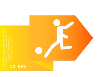 Futbol oyuncu siluet