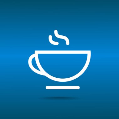 Fincan sıcak bir içecek web simgesi