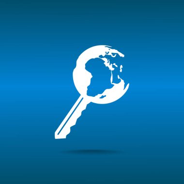 Dünya web simgesi anahtarı