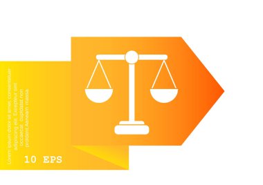 Adalet basit web simgesi ölçekleri