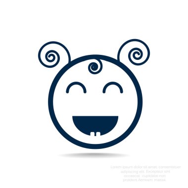 Mutlu kız web simgesi