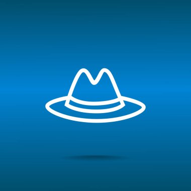 Şapka düz simgesi