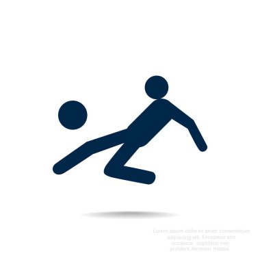 Futbol oyuncu siluet