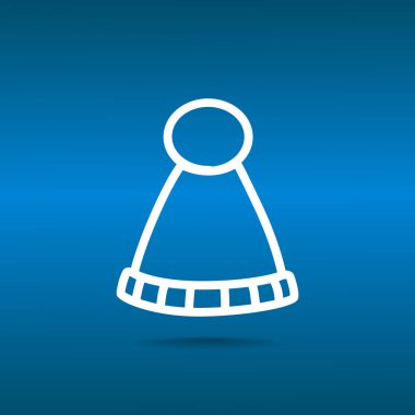 Kış şapka web simgesi