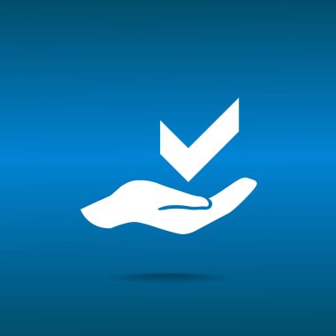 El web simgesi onay sembolü