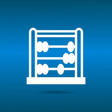 Abaküs hesaplama düz simgesi 