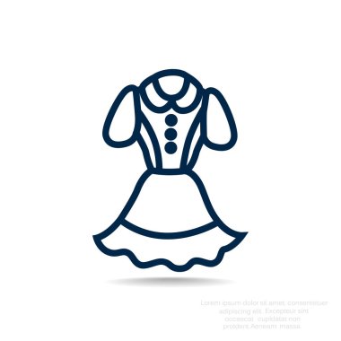 elbise basit simgesi