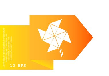 Yel değirmeni pervane oyuncak web simgesi