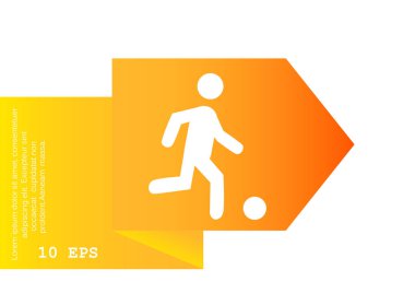 Futbol oyuncu siluet