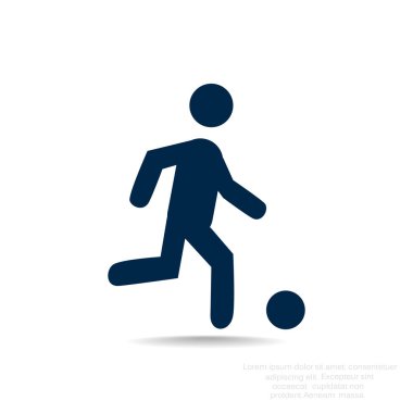 Futbol oyuncu siluet