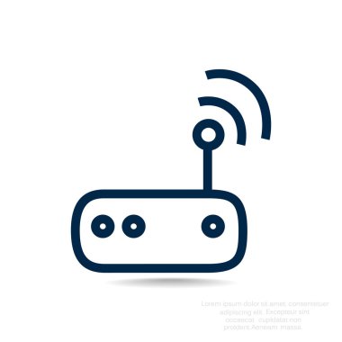 yönlendirici basit simgesi