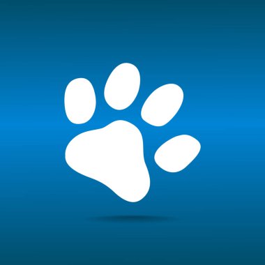 Köpek pençe parça basit simgesi