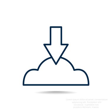 Bulut dosya karşıya yükleme simgesi