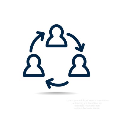 Grup insanların web simgesi