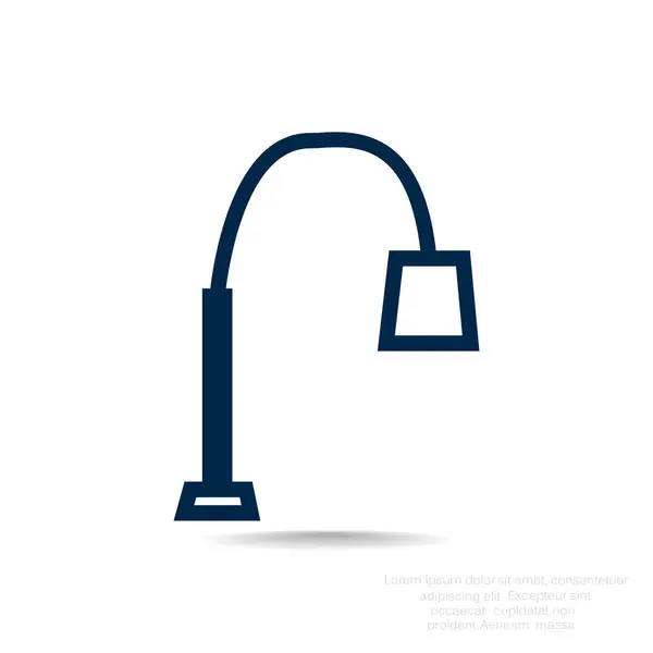 Simple lamp icon — Stock Vector