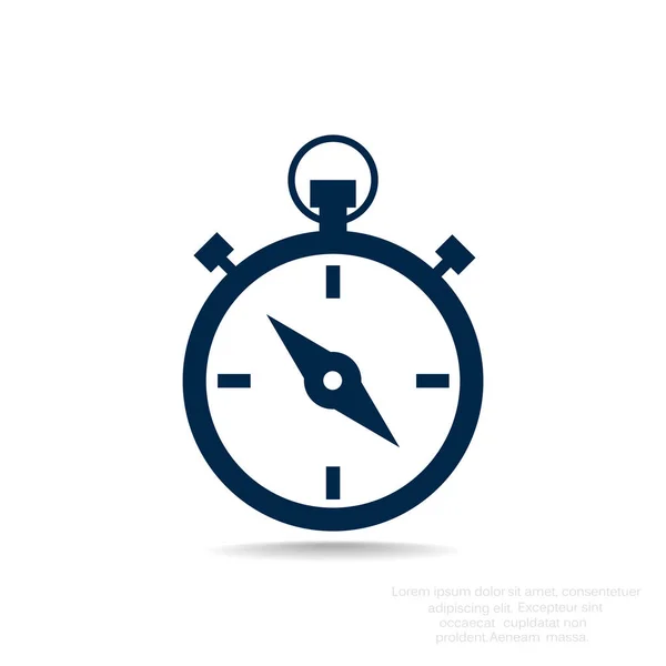 Chronomètre Flat Icon — Image vectorielle