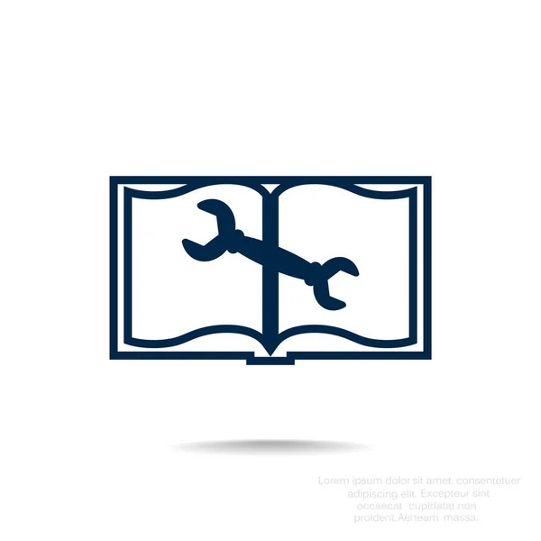 Libro ajuste icono web — Archivo Imágenes Vectoriales