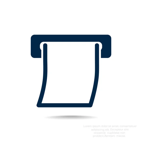 Blankt papper-ikonen — Stock vektor